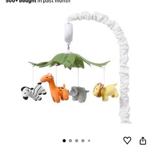 Animal Safari Baby crib Mobile by the peanutshell rotates with music